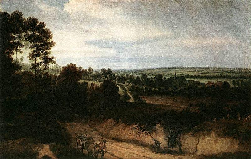 Lodewijk de Vadder Landscape before the Rain Norge oil painting art